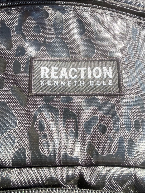 Kenneth Cole Reaction Leopard Print Silver Black Backpack NWT main image 10